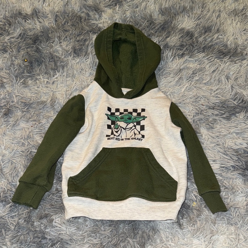 Star Wars Green and White Kids Hoodie